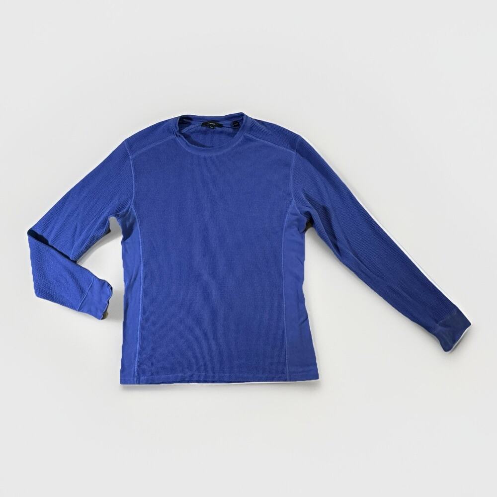 Vince. Men’s Long Sleeve Blue Thermal Shirt Size M